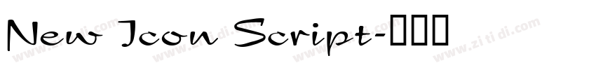 New Icon Script字体转换 New Icon Script字体转换